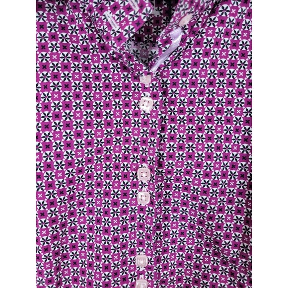 NWT Jared Lang Size Small Women's raspberry Long Sleeve Button-Down Shirt - Picture 3 of 4